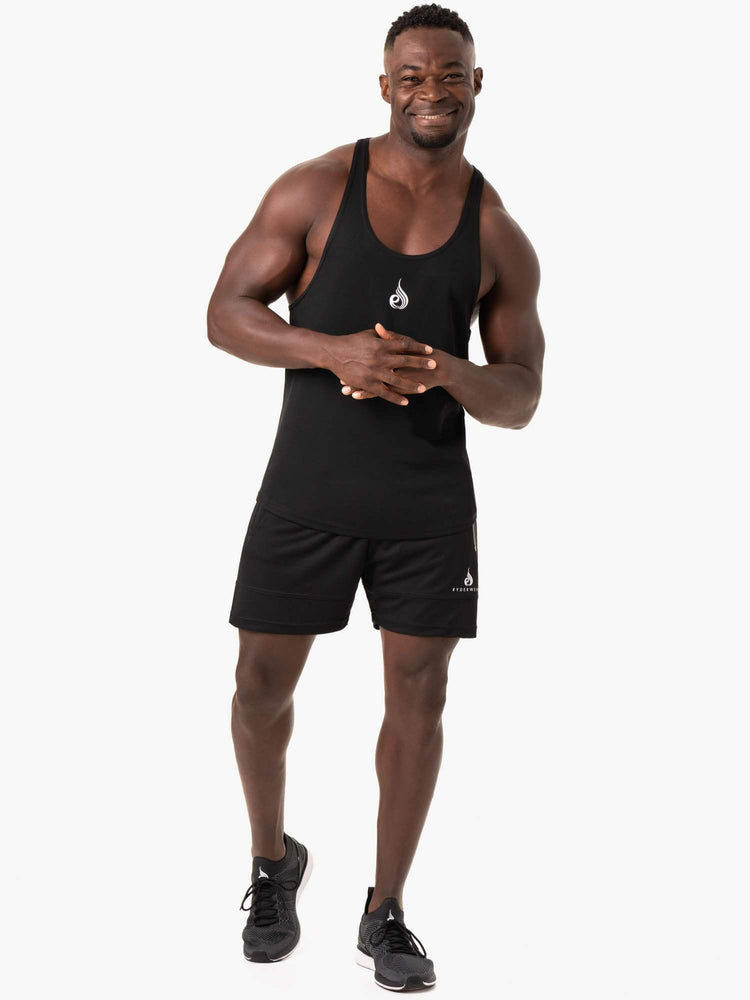 Debardeur Ryderwear Define Mesh T-Back Noir Homme | UZC-14796506