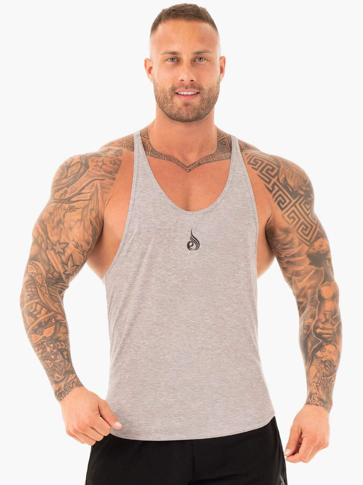 Debardeur Ryderwear Active T-Back Grise Homme | BBT-97495621