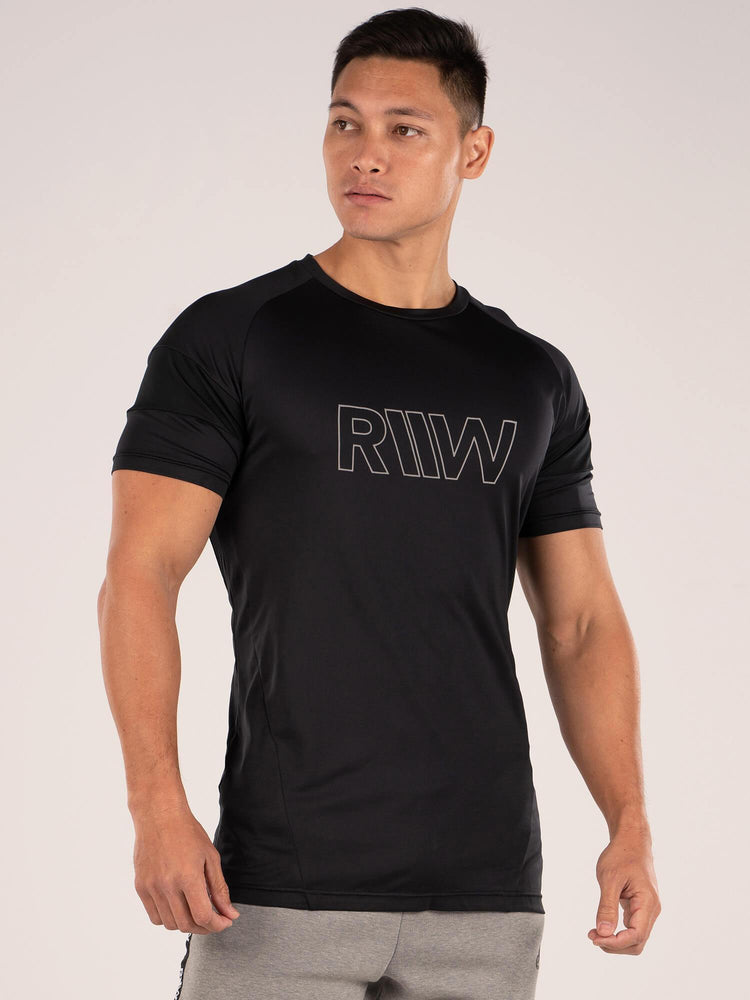 T Shirts Ryderwear Shield Noir Homme | KZC-66569770