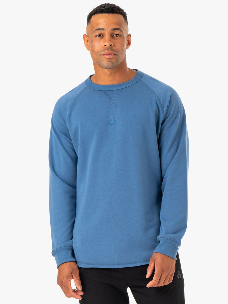 T Shirts Ryderwear Restore Crew Neck Bleu Homme | CKJ-97420728