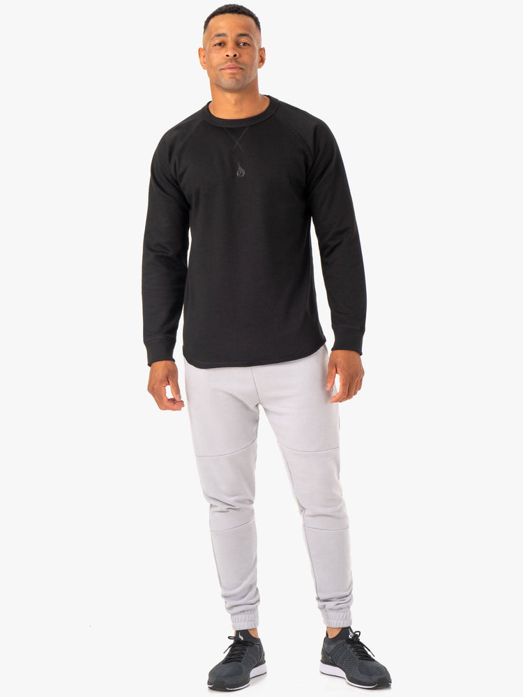 T Shirts Ryderwear Restore Crew Neck Noir Homme | SRD-51043158