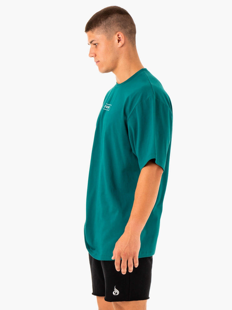 T Shirts Ryderwear Recharge Turquoise Homme | ODB-06823124