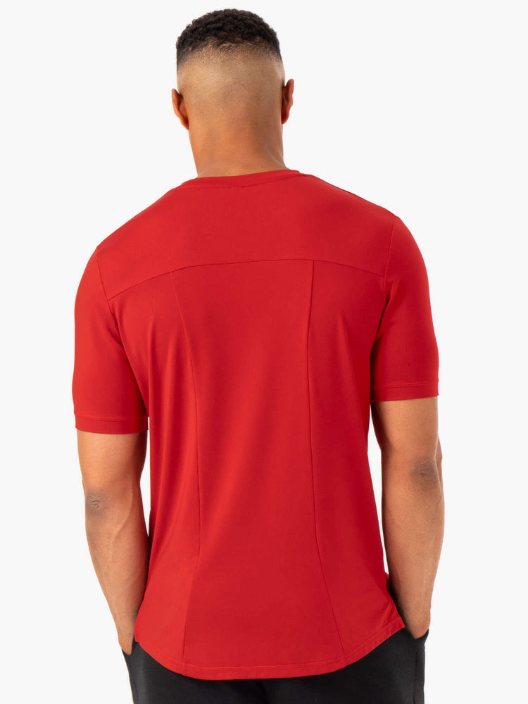 T Shirts Ryderwear Optimal Mesh Rouge Homme | EVV-68372598