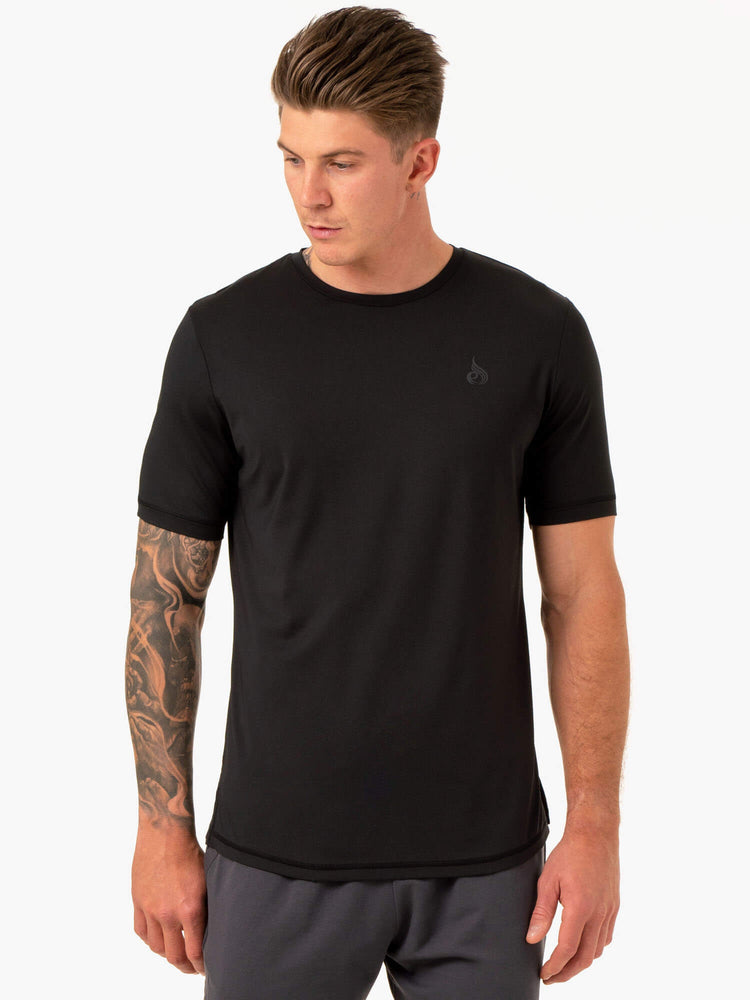 T Shirts Ryderwear Optimal Mesh Noir Homme | AHB-69021828