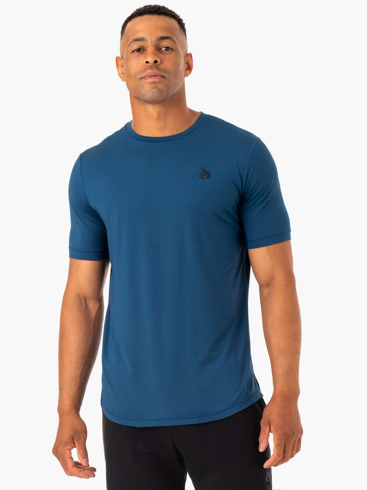 T Shirts Ryderwear Optimal Mesh Bleu Homme | JHP-89119215