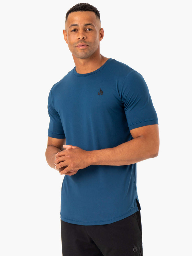 T Shirts Ryderwear Optimal Mesh Bleu Homme | JHP-89119215