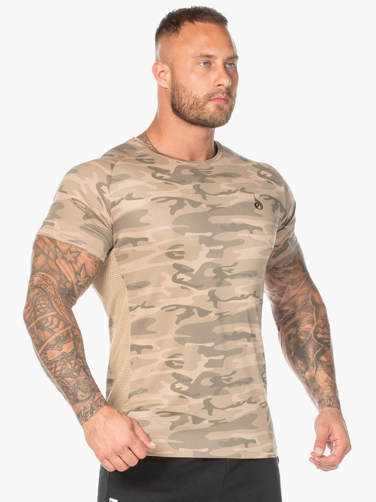 T Shirts Ryderwear Mesh Camouflage Homme | LZC-80325335