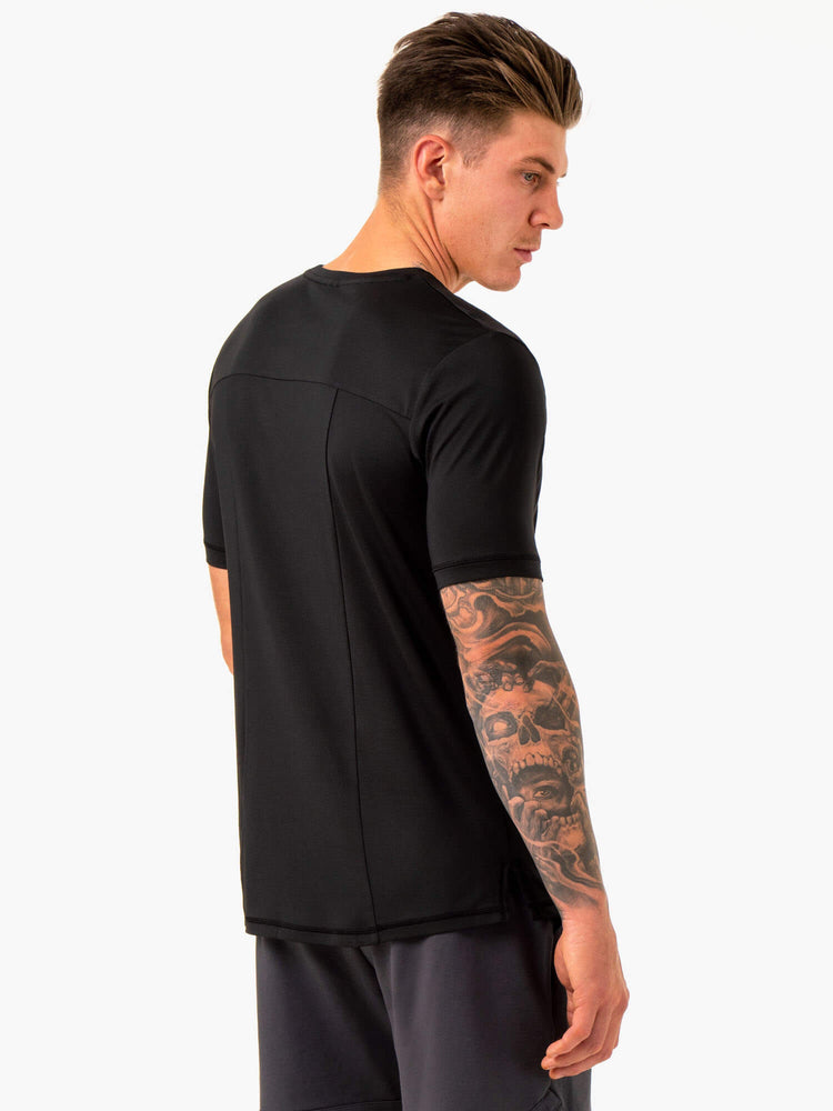 T Shirts Ryderwear Optimal Mesh Noir Homme | AHB-69021828