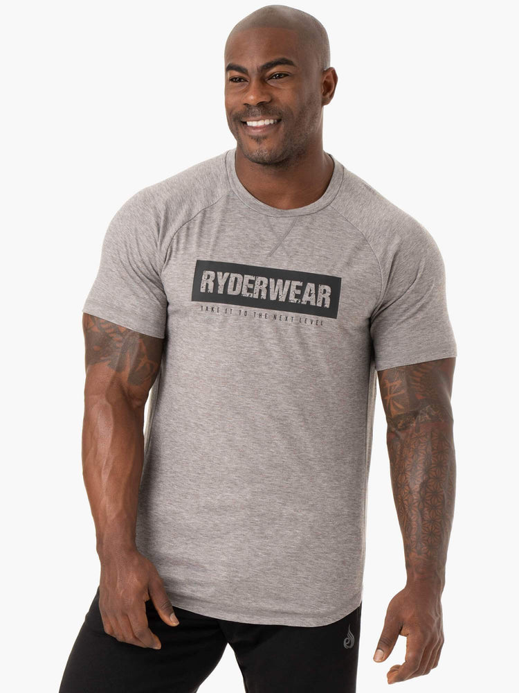 T Shirts Ryderwear Iron Grise Homme | KQS-12040679