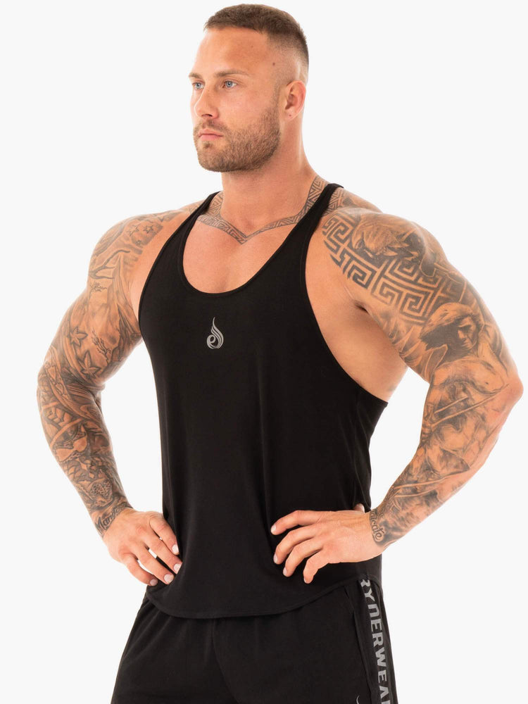 Debardeur Ryderwear Active T-Back Noir Homme | VFK-88717031