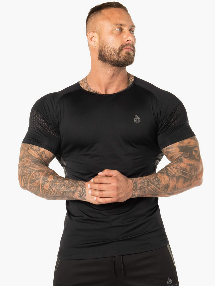 T Shirts Ryderwear Evo Noir Homme | CCW-54077063