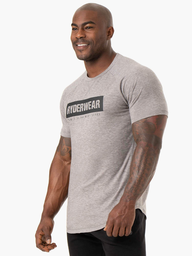 T Shirts Ryderwear Iron Grise Homme | KQS-12040679