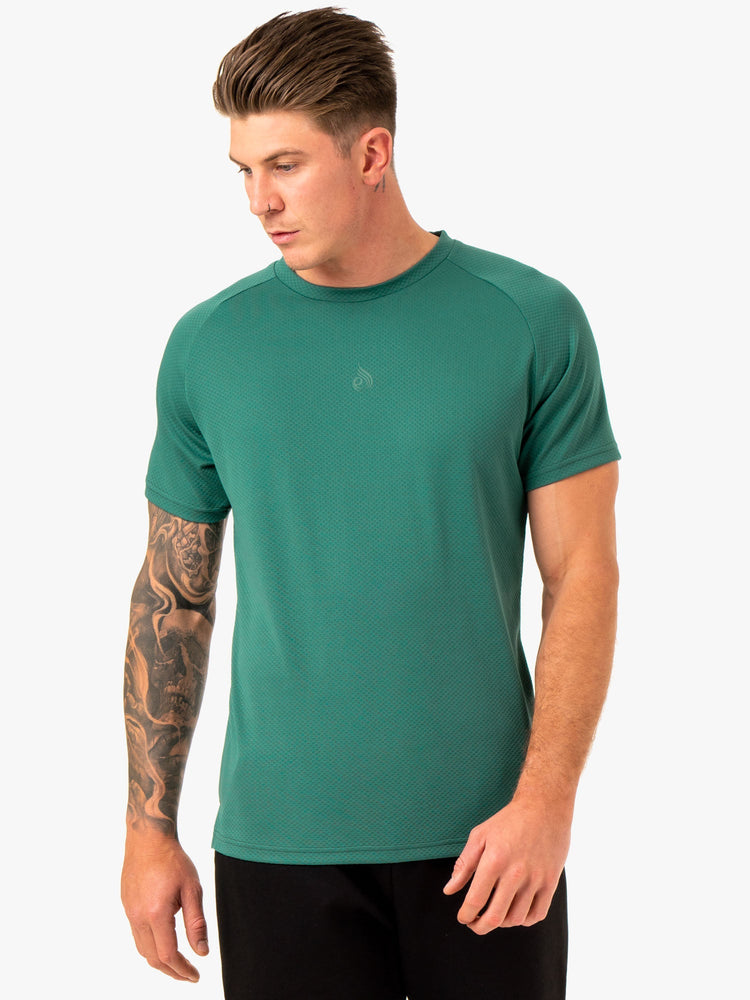 T Shirts Ryderwear Enhance Vert Homme | FZN-42205821