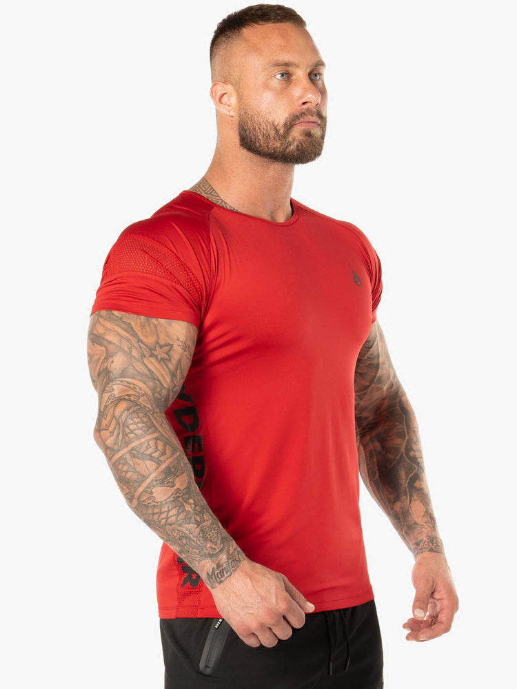 T Shirts Ryderwear Evo Rouge Homme | SLU-06979394