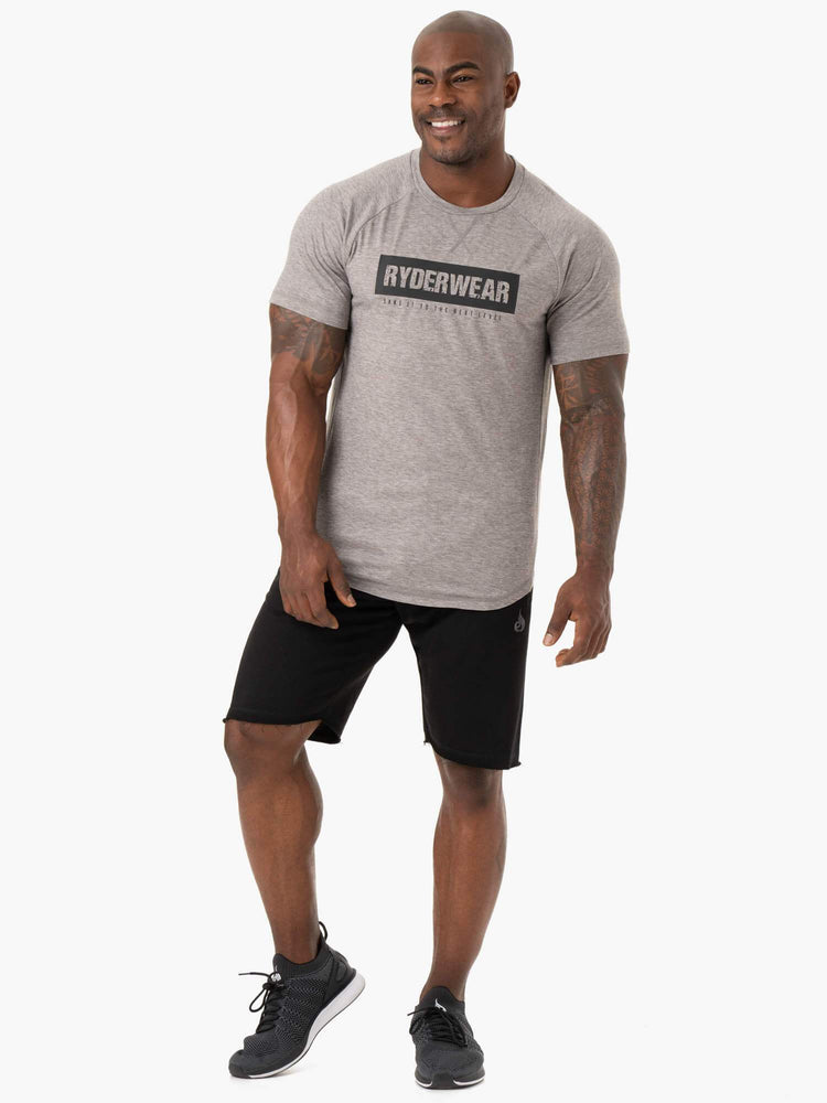 T Shirts Ryderwear Iron Grise Homme | KQS-12040679