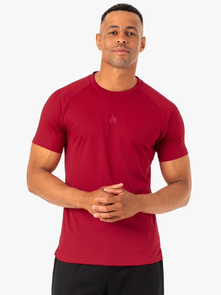 T Shirts Ryderwear Enhance Bordeaux Homme | ZEL-08317031