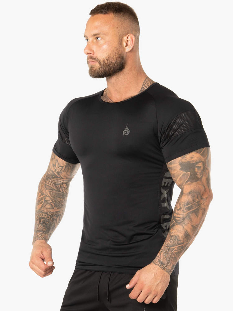 T Shirts Ryderwear Evo Noir Homme | CCW-54077063