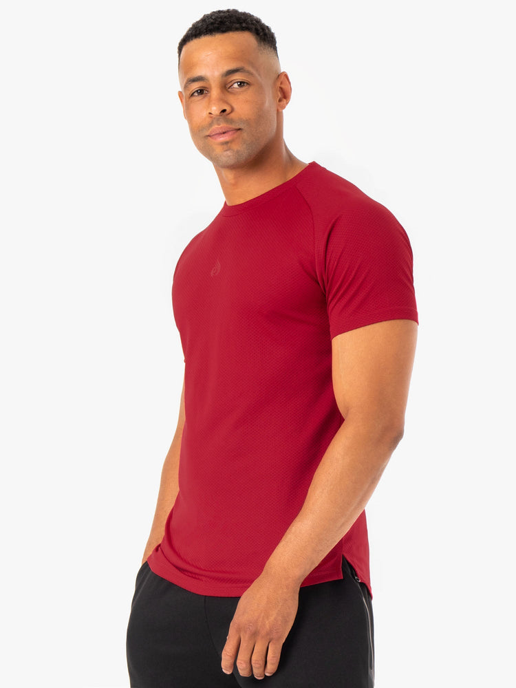 T Shirts Ryderwear Enhance Bordeaux Homme | ZEL-08317031