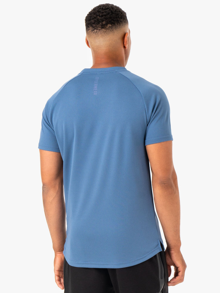 T Shirts Ryderwear Enhance Bleu Homme | SBM-49582557