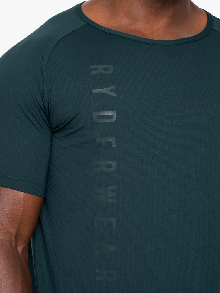 T Shirts Ryderwear Endurance Vert Homme | LSP-66001250