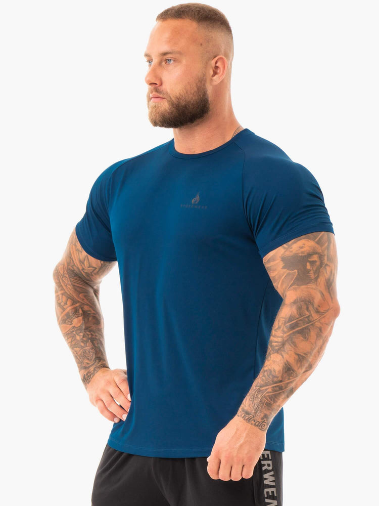 T Shirts Ryderwear Breeze Bleu Marine Homme | MNN-63777319