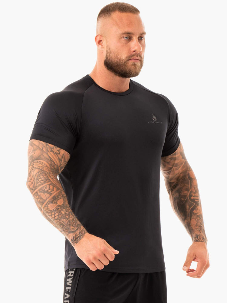 T Shirts Ryderwear Breeze Noir Homme | IKP-41976616