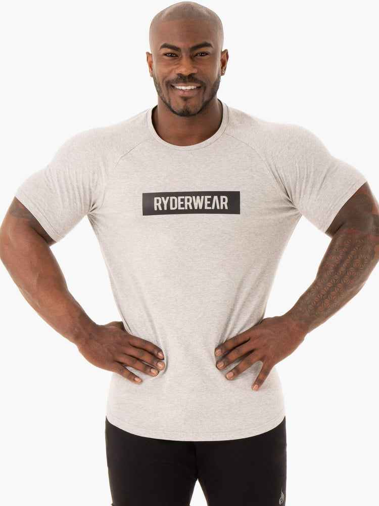 T Shirts Ryderwear Base Grise Homme | DPP-04797230