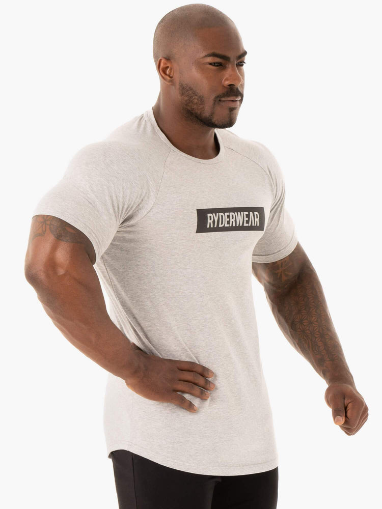 T Shirts Ryderwear Base Grise Homme | DPP-04797230