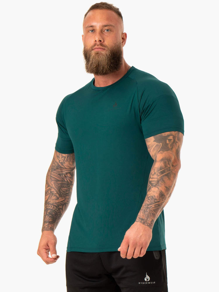 T Shirts Ryderwear Action Mesh Turquoise Homme | TTP-20798168