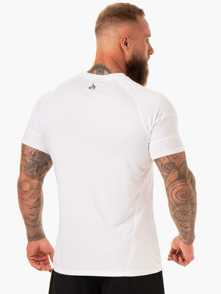 T Shirts Ryderwear Action Mesh Blanche Homme | XNP-43930436