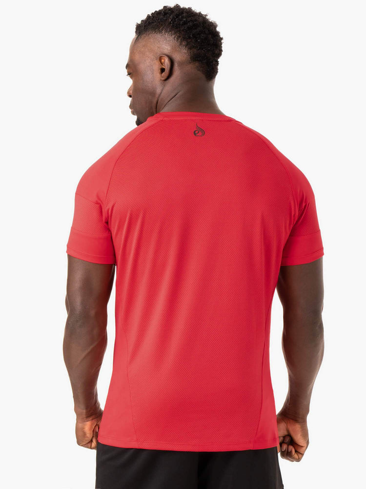 T Shirts Ryderwear Action Mesh Rouge Homme | XZP-77198402