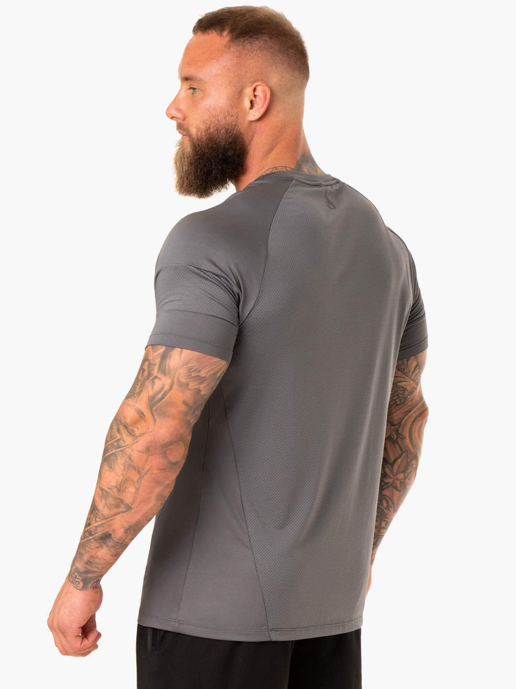 T Shirts Ryderwear Action Mesh Grise Homme | VVD-38653899