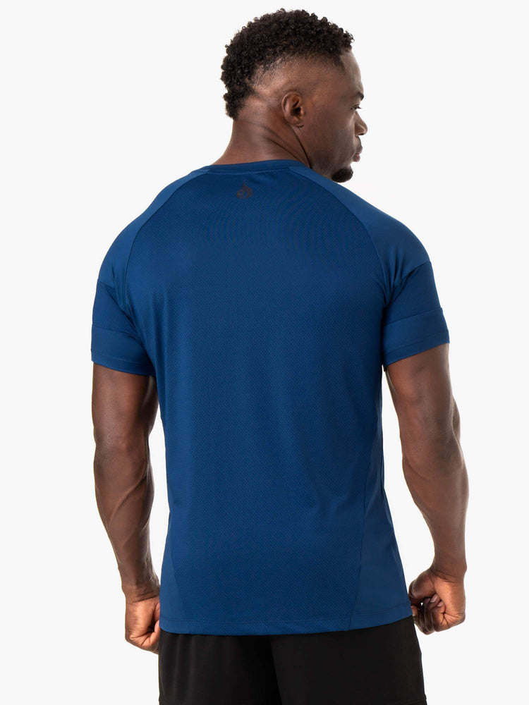 T Shirts Ryderwear Action Mesh Bleu Homme | PKU-24794346