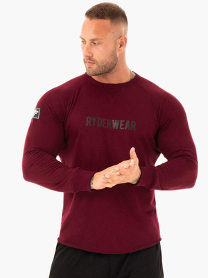 Chandails Ryderwear Athletic Crew Neck Bordeaux Homme | ZCH-91286962