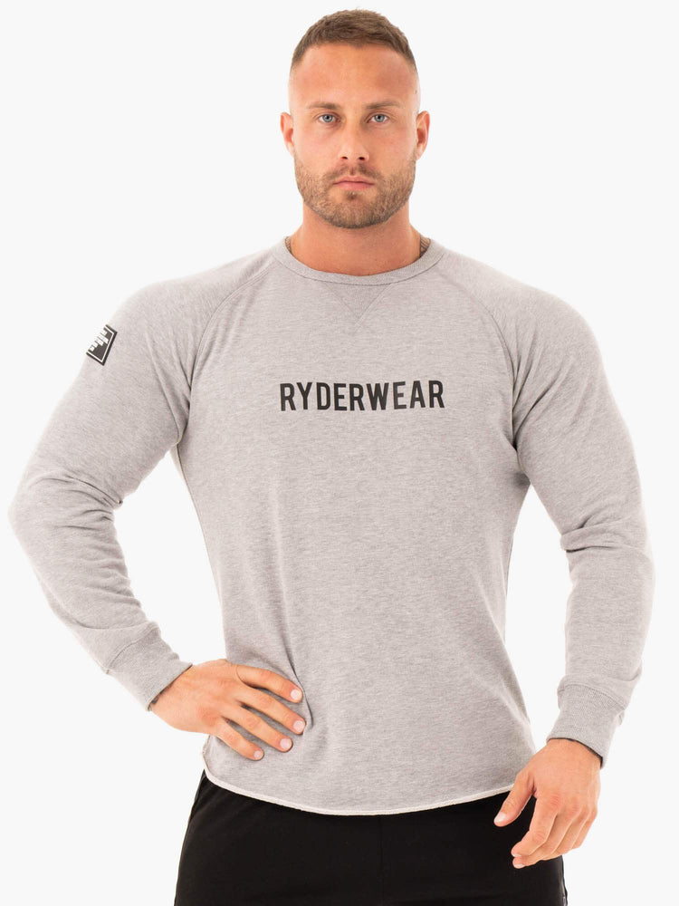 Chandails Ryderwear Athletic Crew Neck Grise Homme | ARZ-44210187