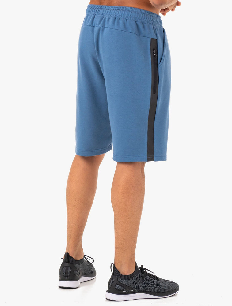 Shorts Ryderwear Restore Fleece Piste Bleu Homme | ZCP-79303968