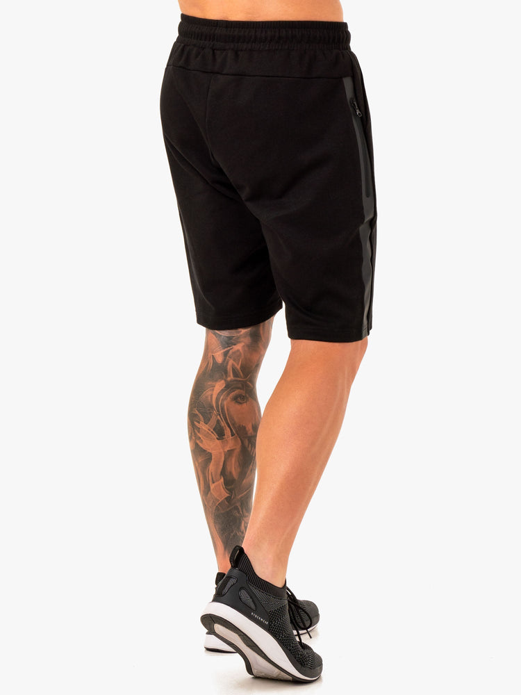 Shorts Ryderwear Restore Fleece Piste Noir Homme | XFR-79542676