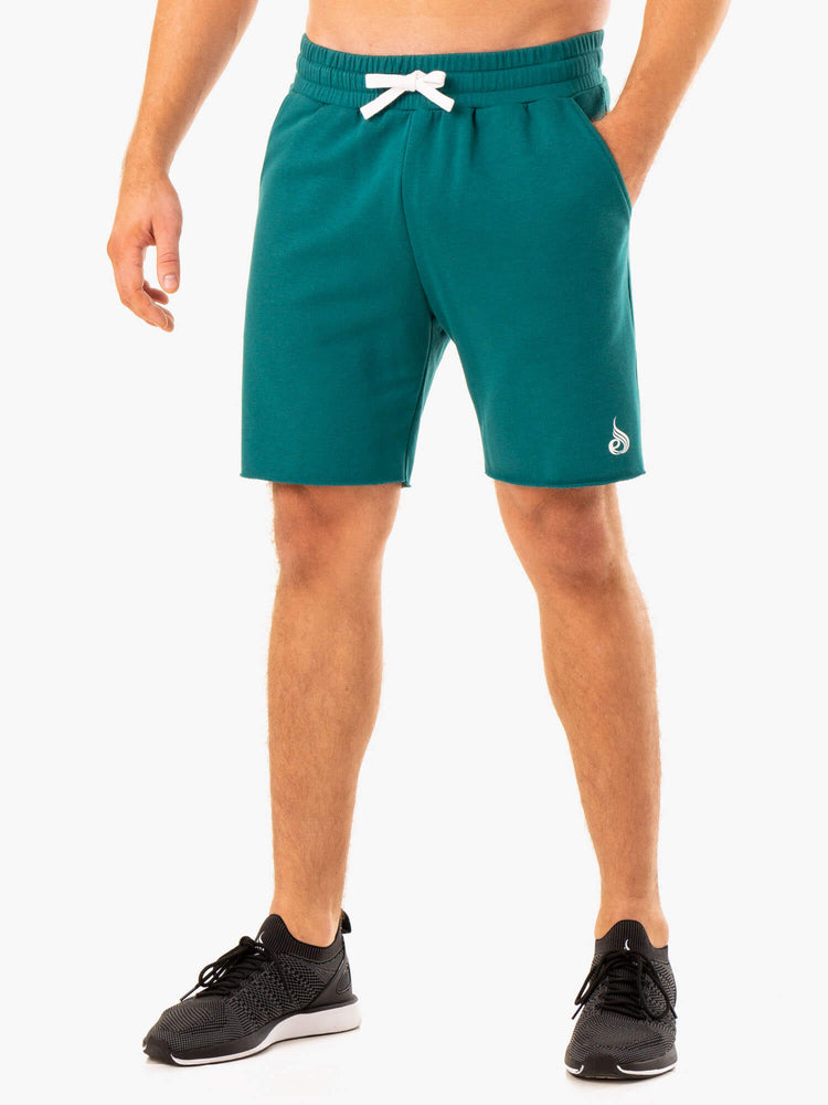 Shorts Ryderwear Recharge Piste Gym Turquoise Homme | IOX-46320981