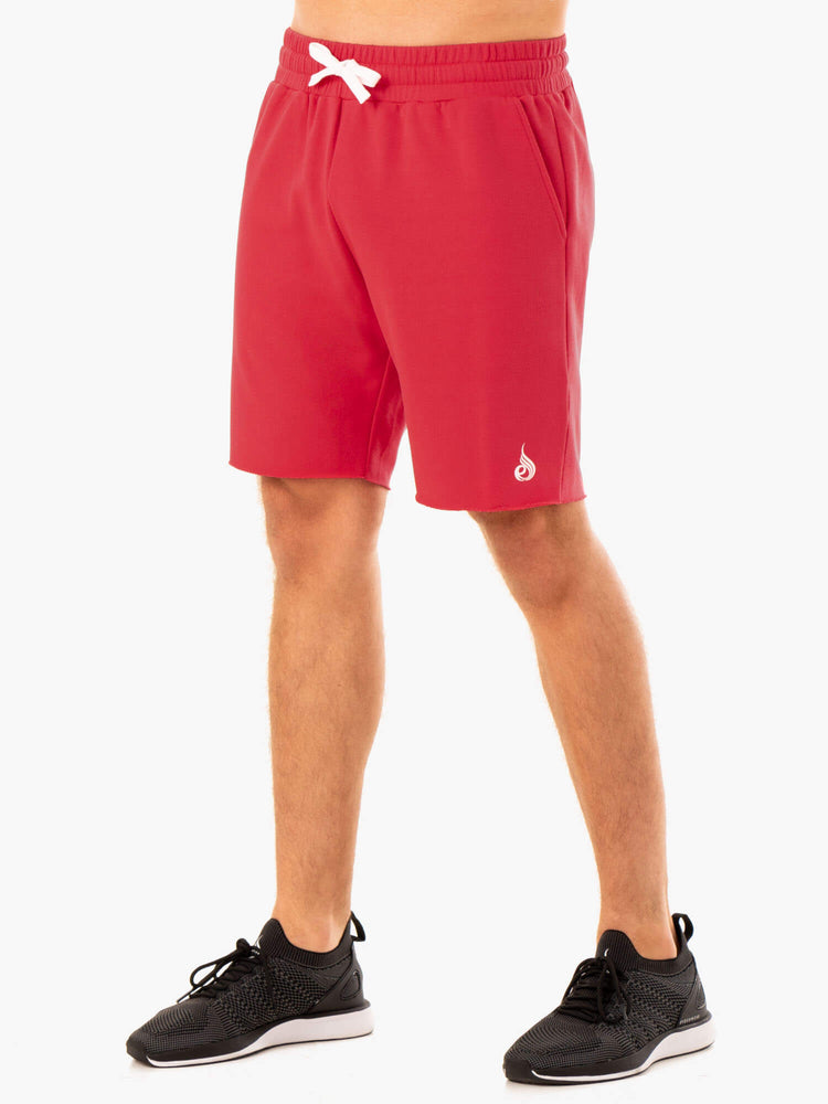 Shorts Ryderwear Recharge Piste Gym Rouge Homme | DPM-12056516