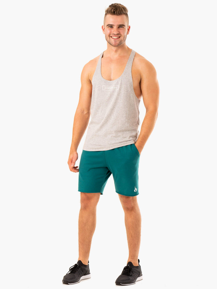 Shorts Ryderwear Recharge Piste Gym Turquoise Homme | IOX-46320981