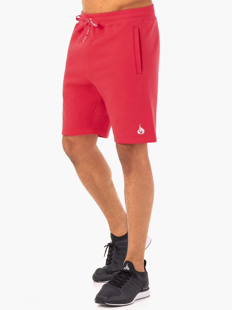 Shorts Ryderwear Recharge Piste Rouge Homme | IHH-53288257