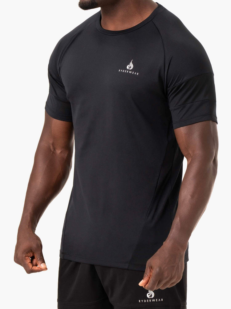 T Shirts Ryderwear Action Mesh Noir Homme | EMX-91196639