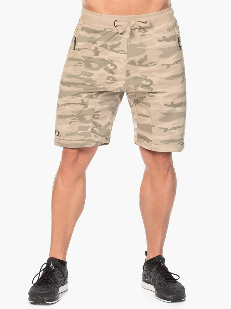 Shorts Ryderwear Fleece Piste Camouflage Homme | YOH-42505451