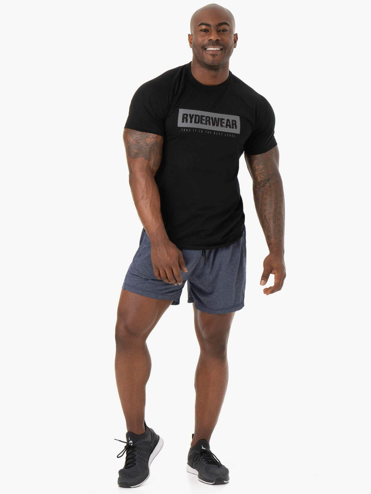 Shorts Ryderwear Iron Arnie Bleu Marine Homme | QFU-61993424