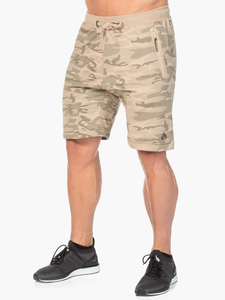 Shorts Ryderwear Fleece Piste Camouflage Homme | YOH-42505451