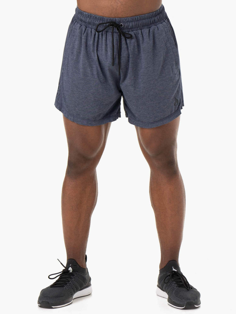 Shorts Ryderwear Iron Arnie Bleu Marine Homme | QFU-61993424