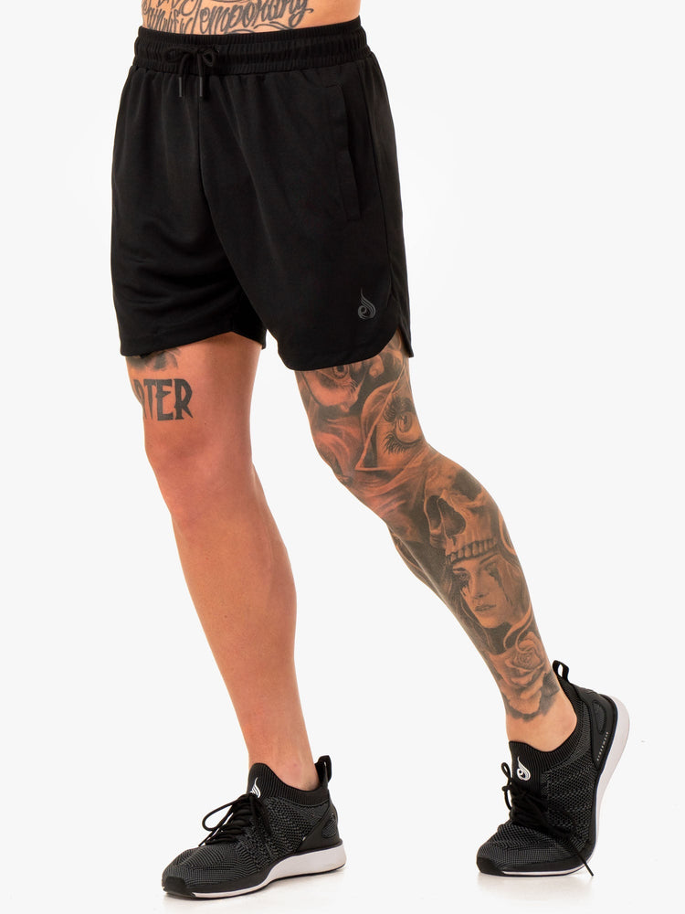 Shorts Ryderwear Mesh Course Noir Homme | NXT-90948130