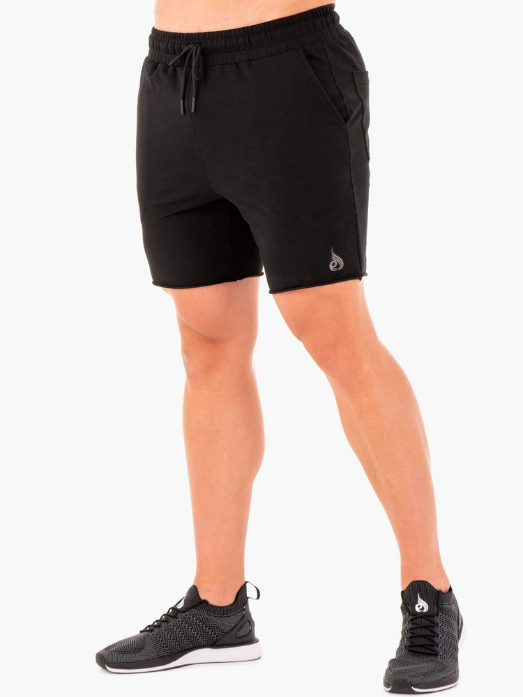 Shorts Ryderwear Base Gym Noir Homme | GPE-49491757