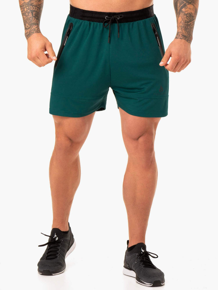 Shorts Ryderwear Action Mesh Turquoise Homme | WDD-47025593