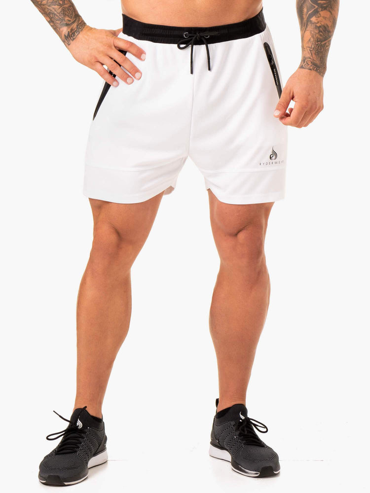 Shorts Ryderwear Action Mesh Blanche Homme | YXH-19703400